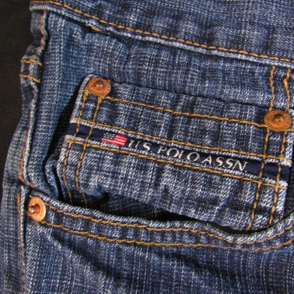 US Polo Assn. Men's Jeans 38/32 Blue Perfectly Faded - Picture 4 of 8